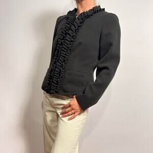 Willi Smith Felted Knit Jacket - Small